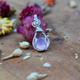 Collier Rosée d'Argent - Quartz rose