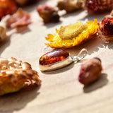 Pendentif ovale en Ambre