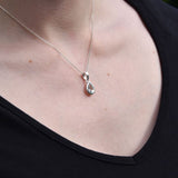 Pendentif Aigue marine goutte simple