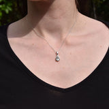 Pendentif Aigue marine goutte simple