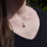 Pendentif Rubis goutte simple