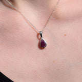 Pendentif Rubis goutte simple