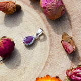 Pendentif Rubis goutte simple
