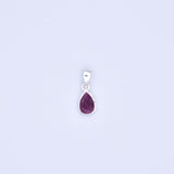 Pendentif Rubis goutte simple
