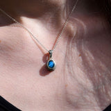 Pendentif Labradorite ethnique facetée