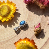 Pendentif Labradorite ethnique facetée