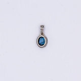 Pendentif Labradorite ethnique facetée