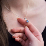 Pendentif Labradorite facetée