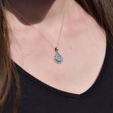 Pendentif Pierre de lune rond