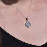 Pendentif Pierre de lune rond