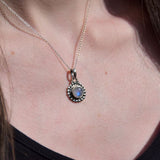 Pendentif Pierre de lune rond