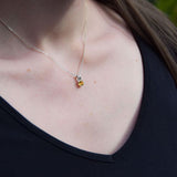 Pendentif Citrine puce