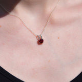 Pendentif Grenat puce