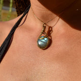 Collier Aura Dorée - Labradorite