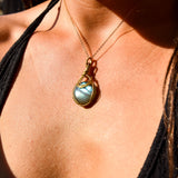 Collier Aura Dorée - Labradorite